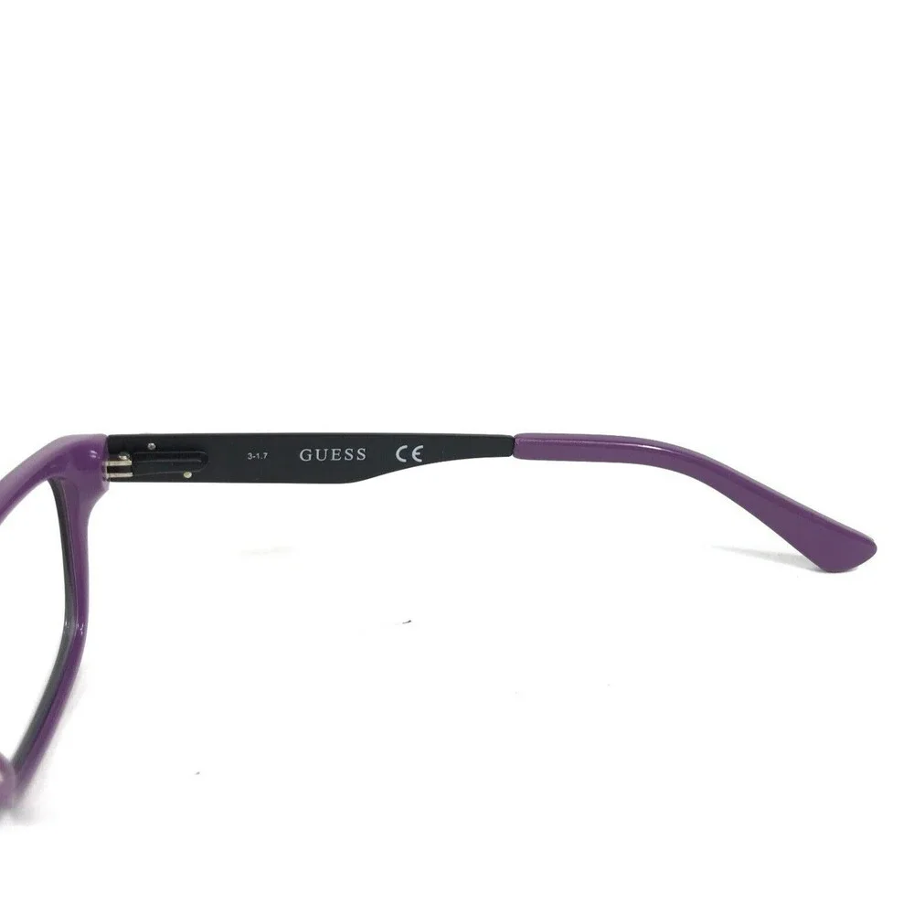 Guess Kids Eyeglasses Frame GU9094 BLK Black Purple Rectangle Full Rim 48-16-130